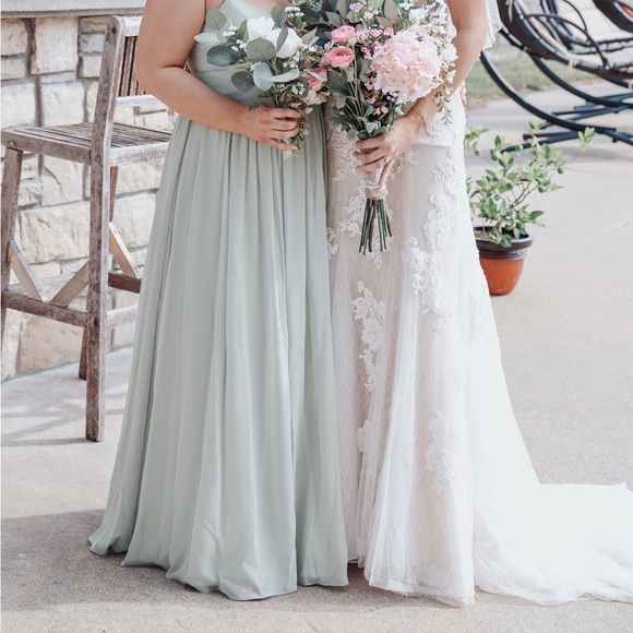 azazie dusty sage bridesmaid dresses English Rose Velvet Mismatched Bridesmaid Dress English Rose / Custom Size